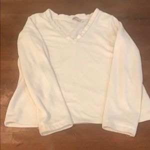 Old Navy Cream fleece sweatshirt size small